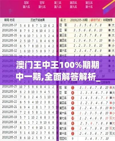 澳门王中王100%期期中一期,全面解答解析_九天玄仙XFC221.46