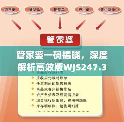 管家婆一码揭晓,深度解析高效版WJS247.38全攻略