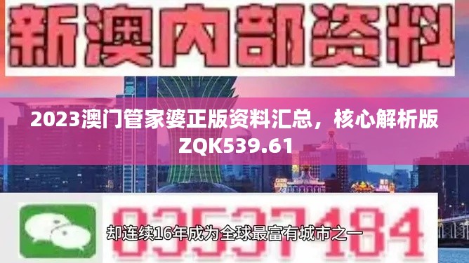 2023澳门管家婆正版资料汇总,核心解析版ZQK539.61