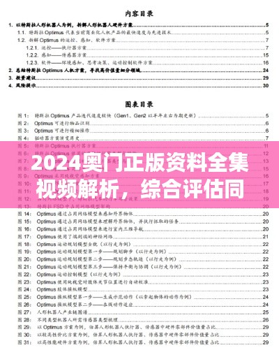 2024奥门正版资料全集视频解析,综合评估同步解析指南RYK302