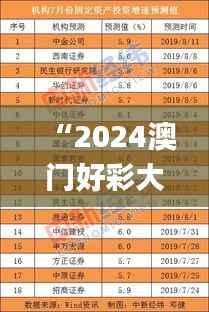 “2024澳门好彩大全53期每日揭晓，时代数据详尽解读_媒体版HMP406.96”