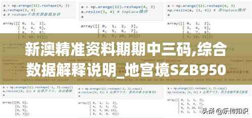 新澳精准资料期期中三码,综合数据解释说明_地宫境SZB950.19