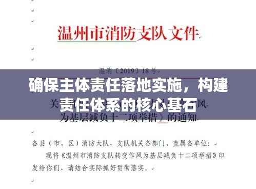 确保主体责任落地实施,构建责任体系的核心基石