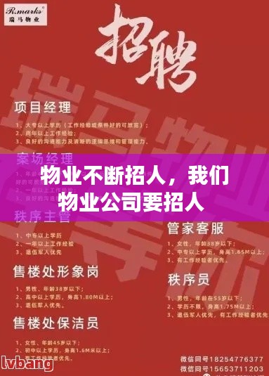物业不断招人,我们物业公司要招人