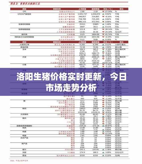 洛阳生猪价格实时更新,今日市场走势分析