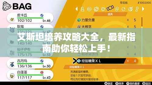 艾斯坦培养攻略大全，最新指南助你轻松上手！