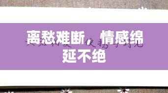 离愁难断,情感绵延不绝