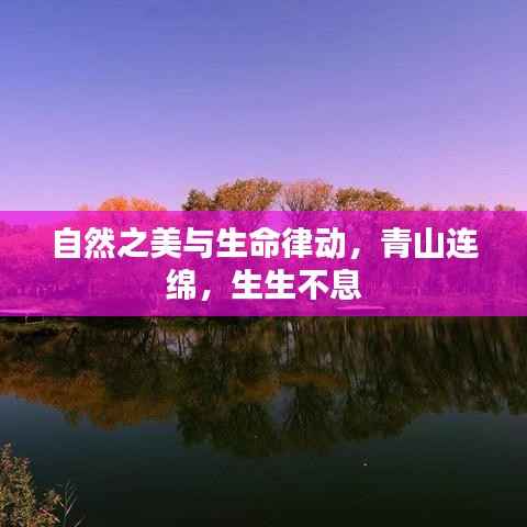 自然之美与生命律动，青山连绵，生生不息