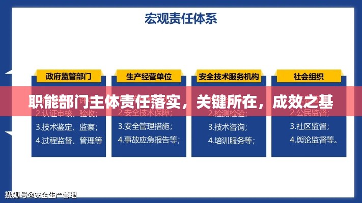 职能部门主体责任落实，关键所在，成效之基